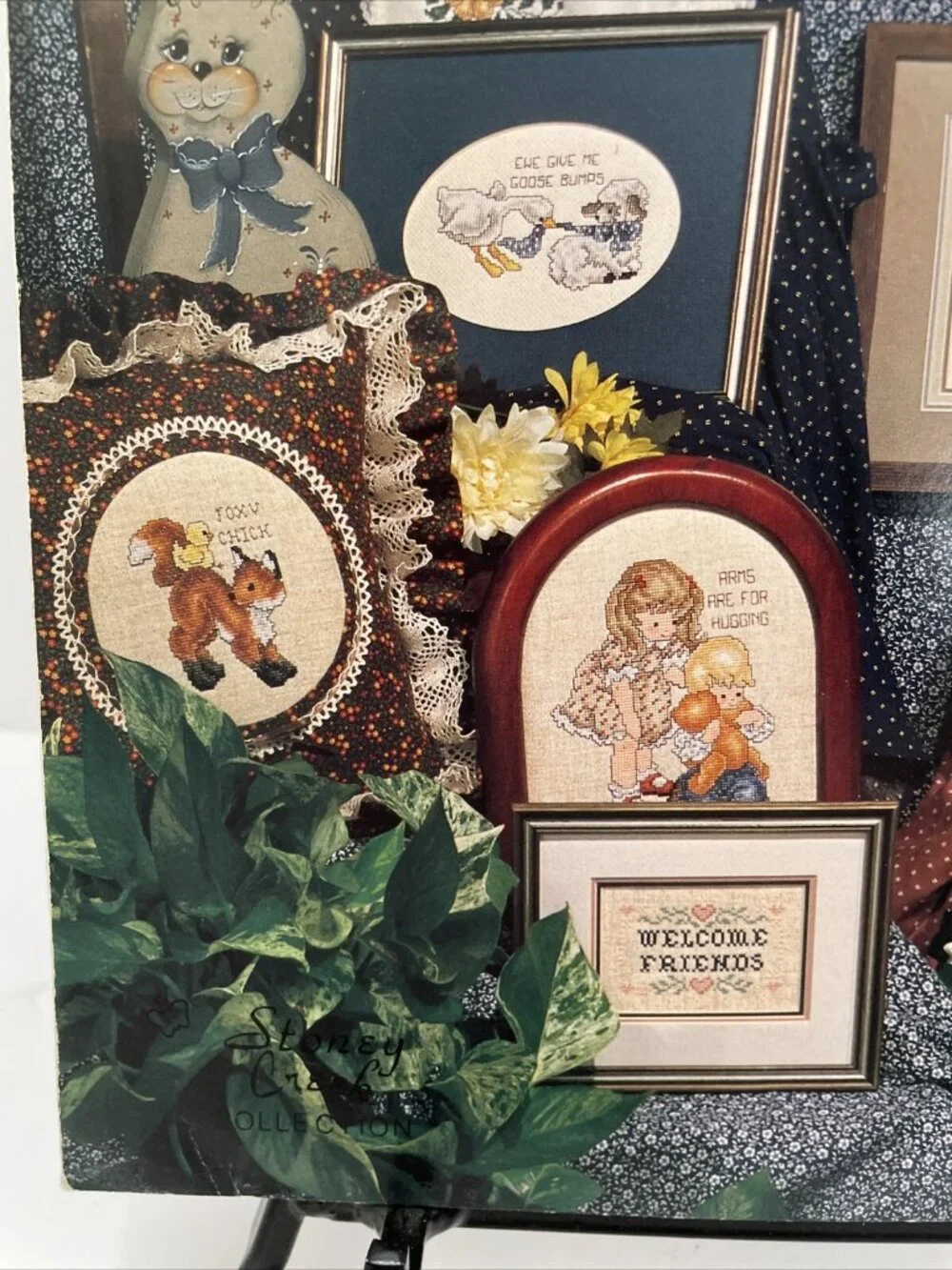 Stoney Creek 1986 Sunny Morning Happy Day Cross Stitch Patterns Booklet 34 -VGUC